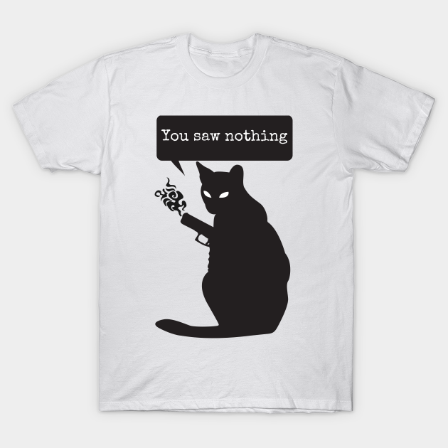 Funny Killer cat meme Killer Cat TShirt TeePublic